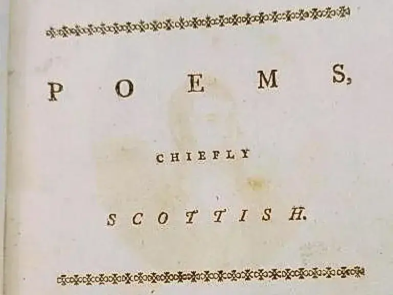 Poems Chiefly Scottish Title Page