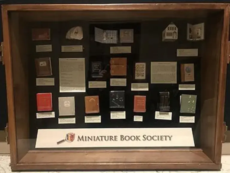 Miniature Books in a Case
