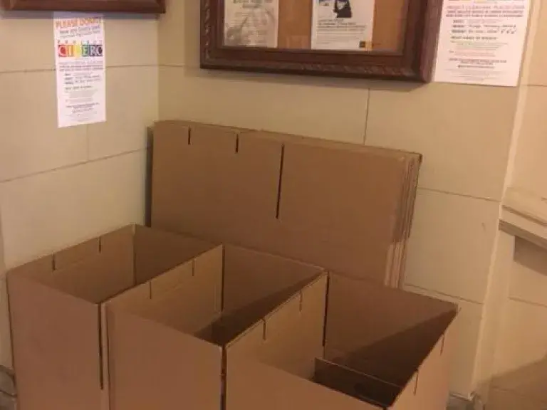 Empty Project Cicero Donation Boxes